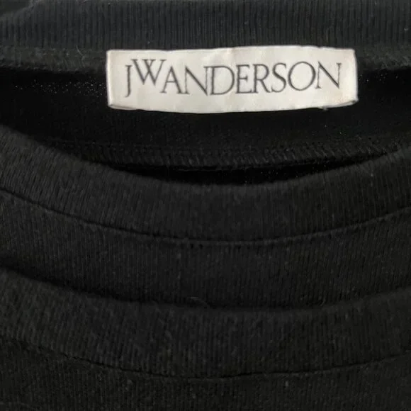 jw anderson cropped sweat top with pleated hem - Picture 5 of 5